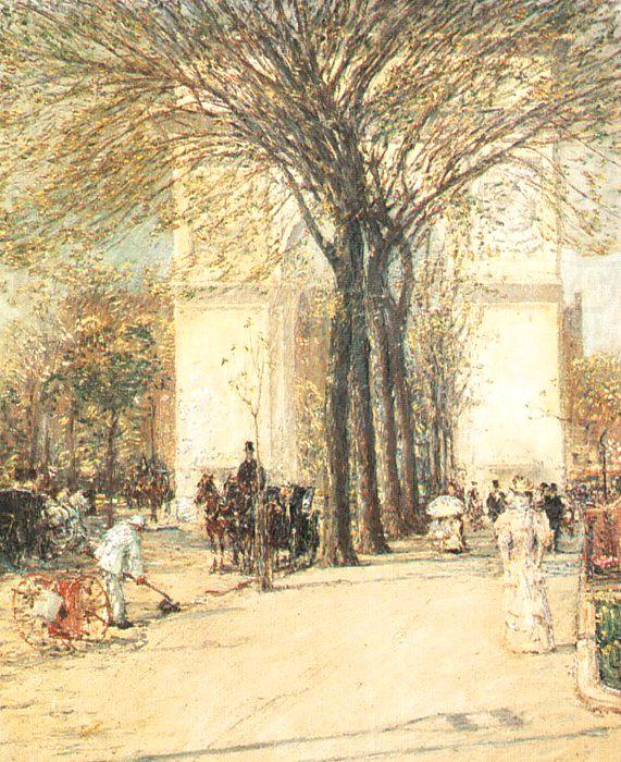 Washington Arch in Spring, Childe Hassam